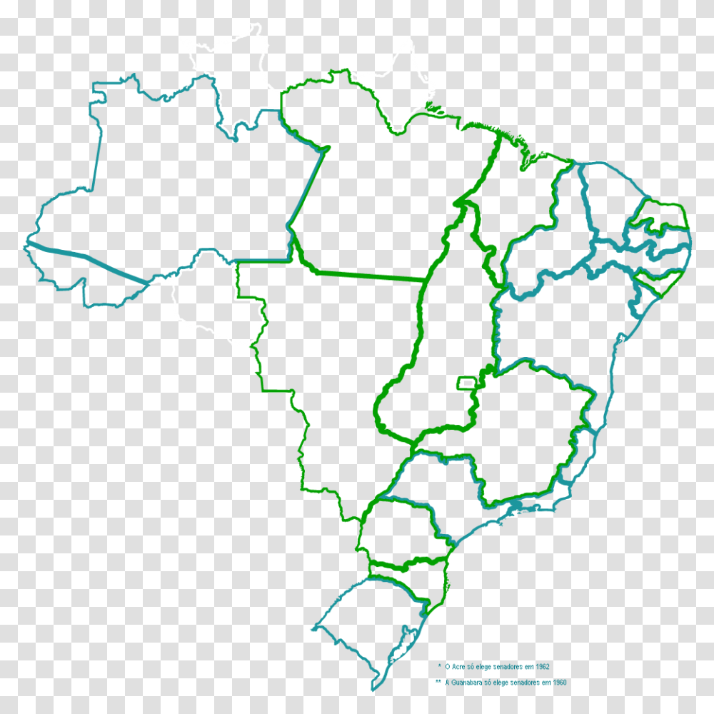 Brazil Political Map Outline, Plot, Diagram, Atlas, Network Transparent Png