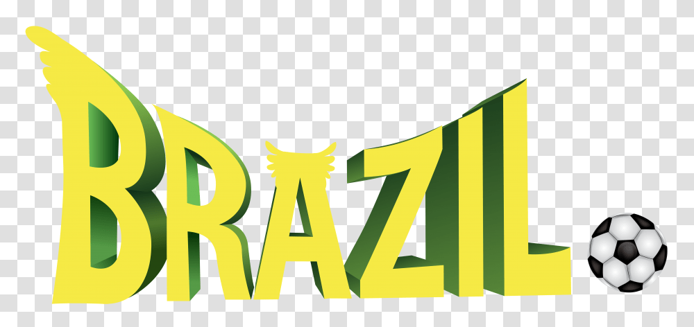 Brazil Soccer Clip Art, Number, Word Transparent Png