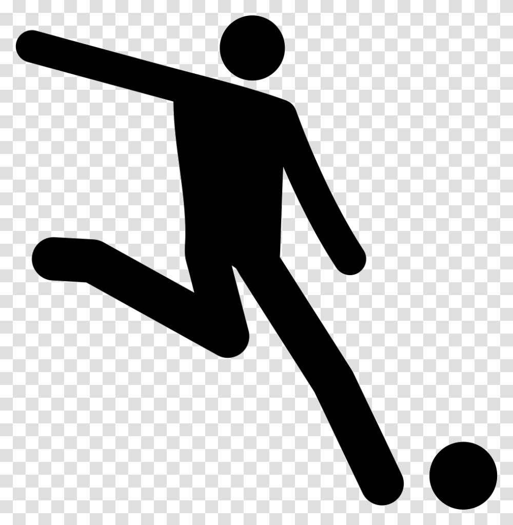 Brazil Soccer Player Silhouette Fuballspieler Icon, Axe, Hammer, Sport Transparent Png