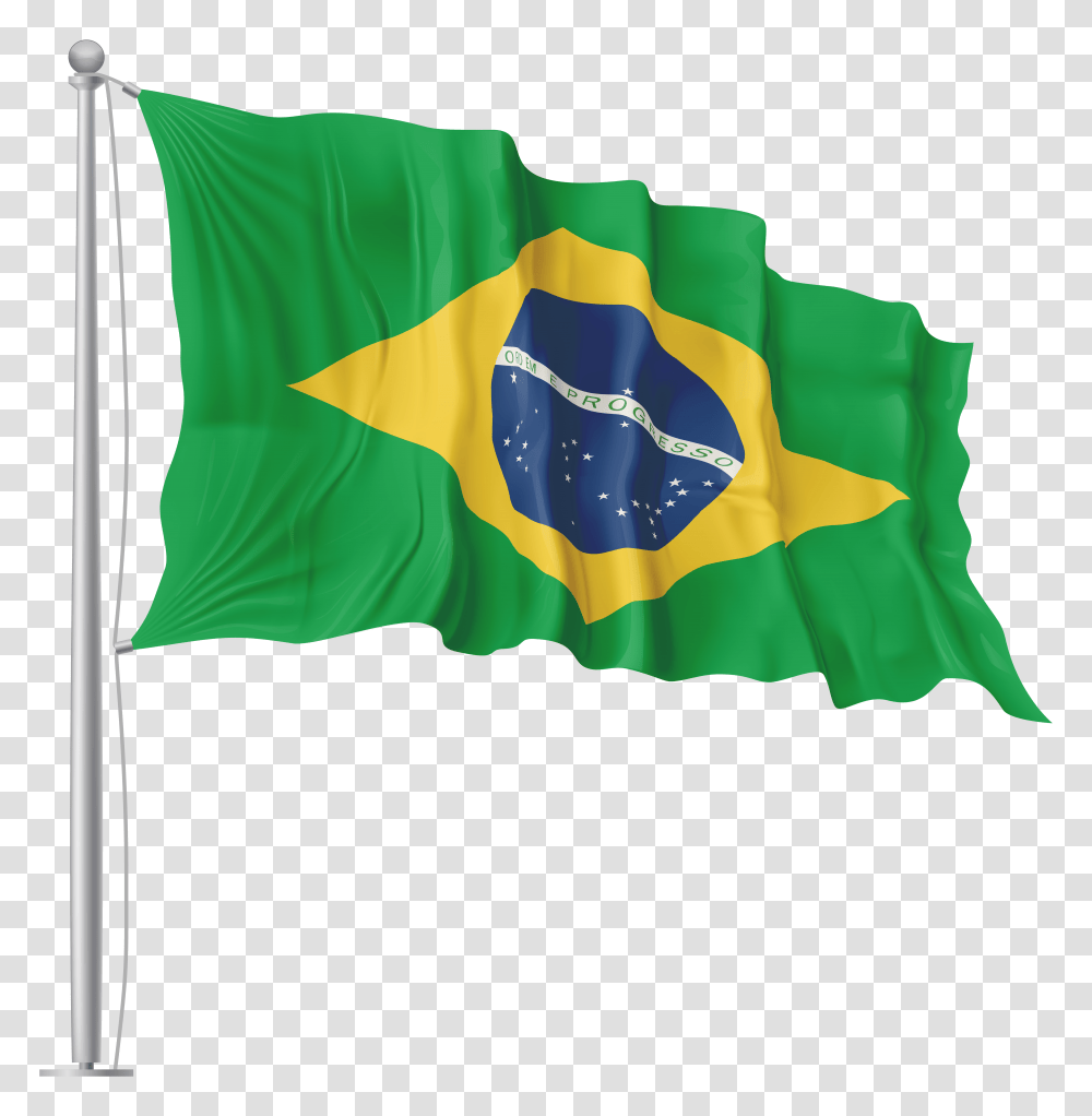 Brazil Waving Flag Transparent Png