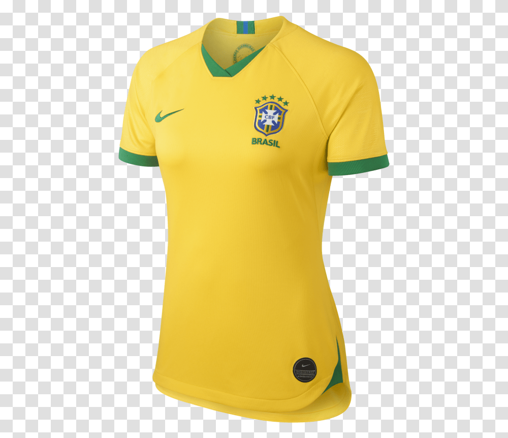 Brazil Women's World Cup Jersey 2019, Apparel, Shirt, T-Shirt Transparent Png