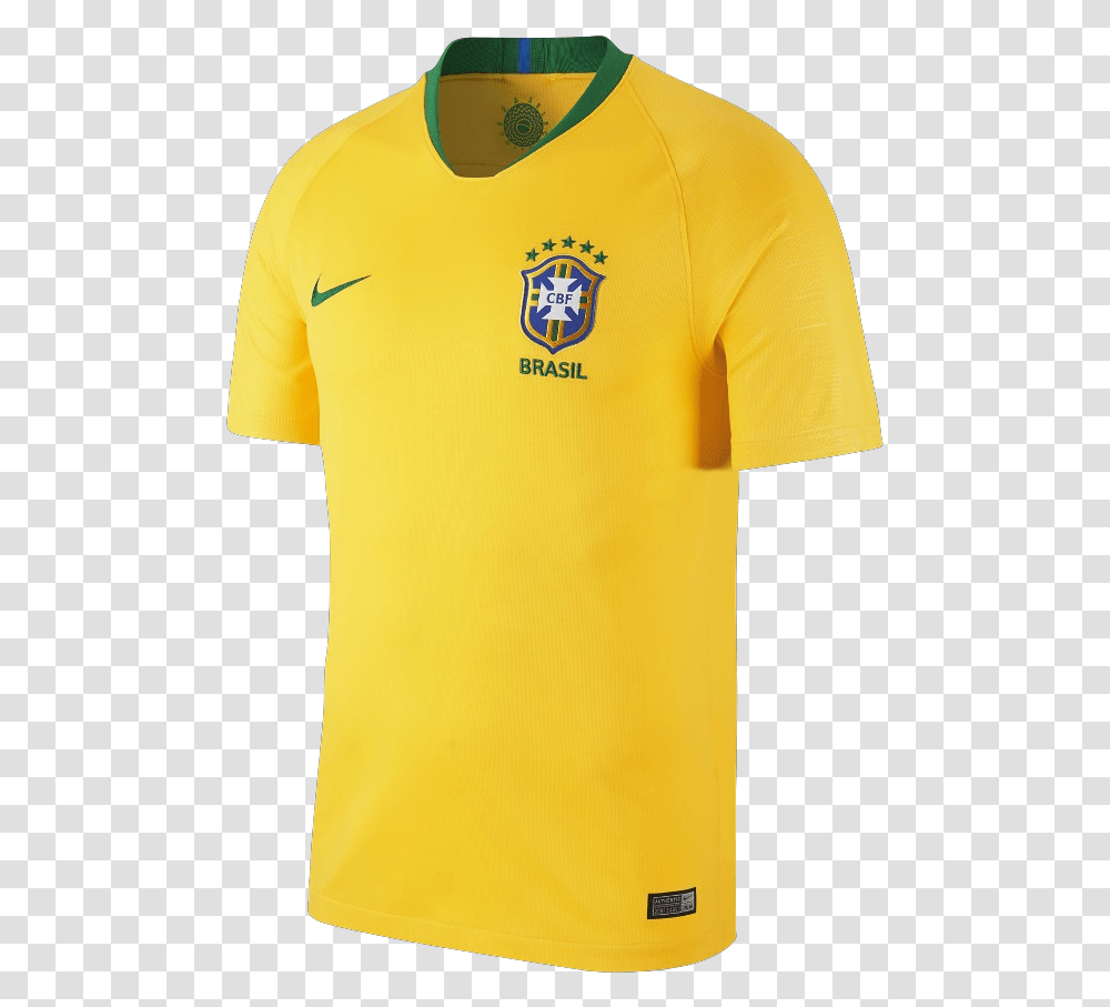 Brazil World Cup 2018 Home JerseyquotTitlequotbrazil World Brazil 2018 World Cup Jersey, Apparel, Shirt, T-Shirt Transparent Png