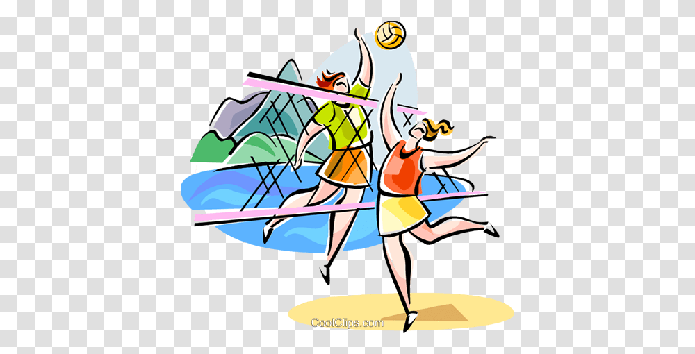 Brazilian Beach Volleyball Royalty Free Vector Clip Art, Adventure, Leisure Activities, Water, Building Transparent Png
