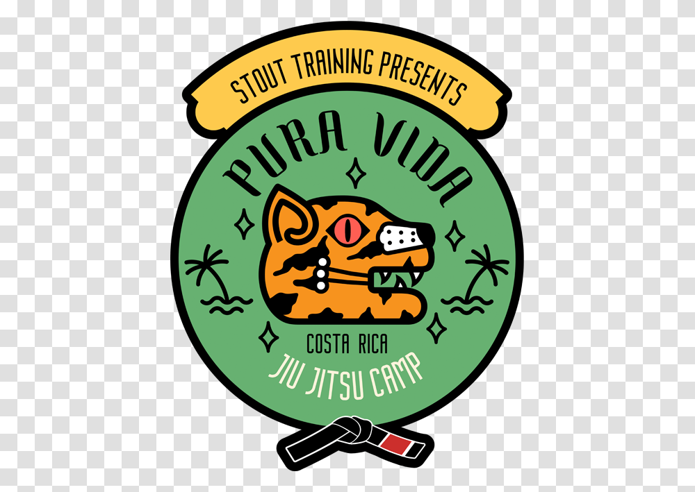 Brazilian Jiu Jitsu Camp Costa Rica Pura Vida Costa Rica, Label, Logo Transparent Png
