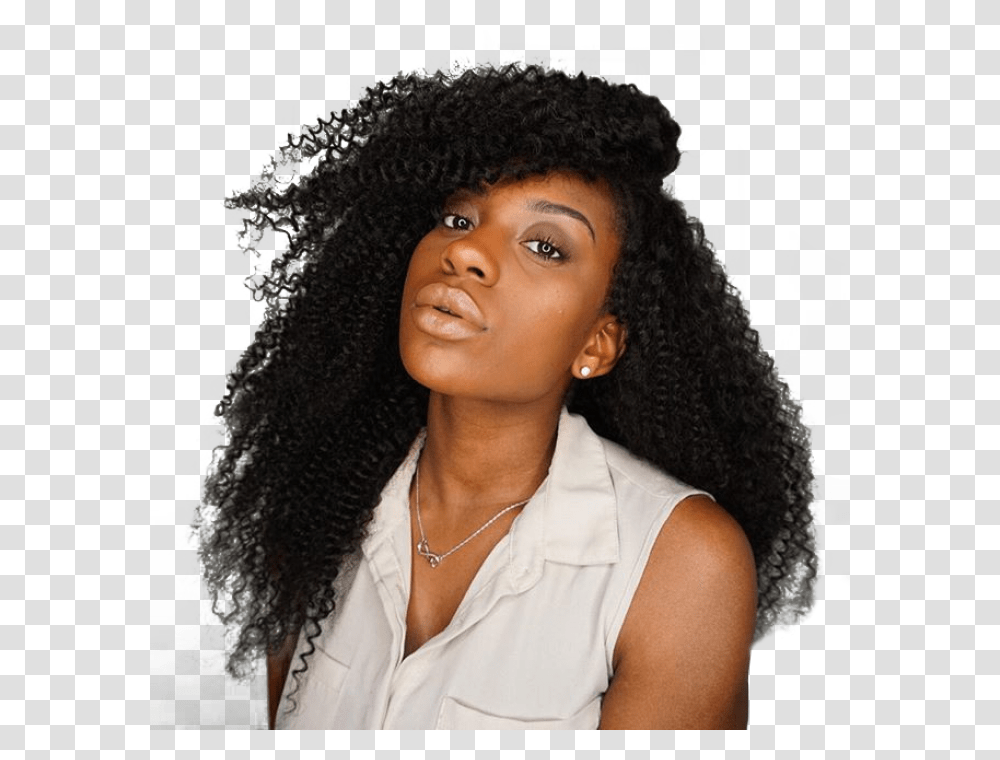 Brazilian Kinky Curly Full Lace Human Hair Wigs 130 Lace Wig, Person, Black Hair, Face, Female Transparent Png