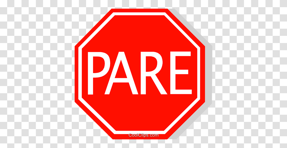 Brazilian Stop Sign Royalty Free Vector Clip Art Illustration, Stopsign, Road Sign, First Aid Transparent Png