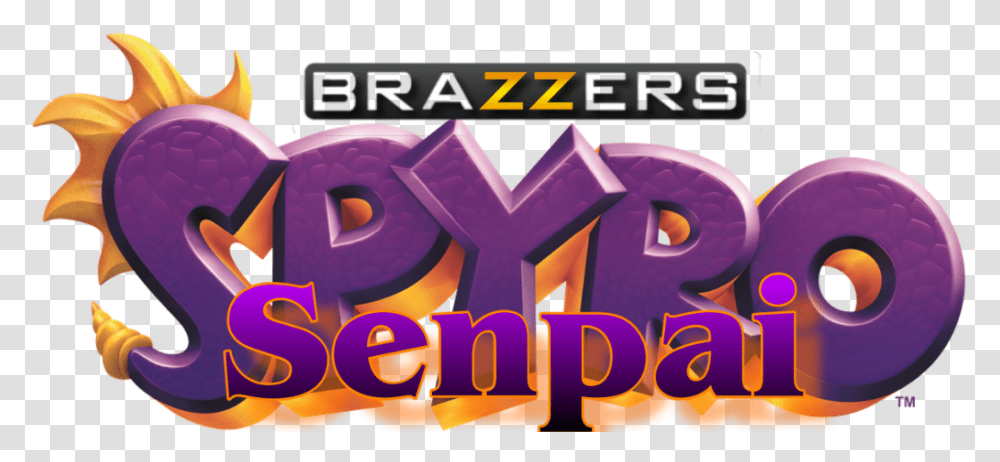 Brazzers Spyrothedragon Senpai Graphic Design, Alphabet, Purple Transparent Png