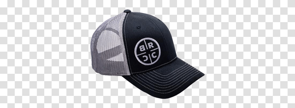 Brcc Circle Logo Trucker Hat Black Wgrey Mesh Black Rifle Coffee Company Hat, Clothing, Apparel, Baseball Cap Transparent Png