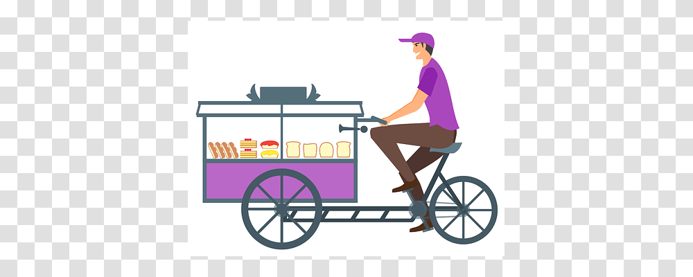 Bread Person, Human, Tricycle, Vehicle Transparent Png