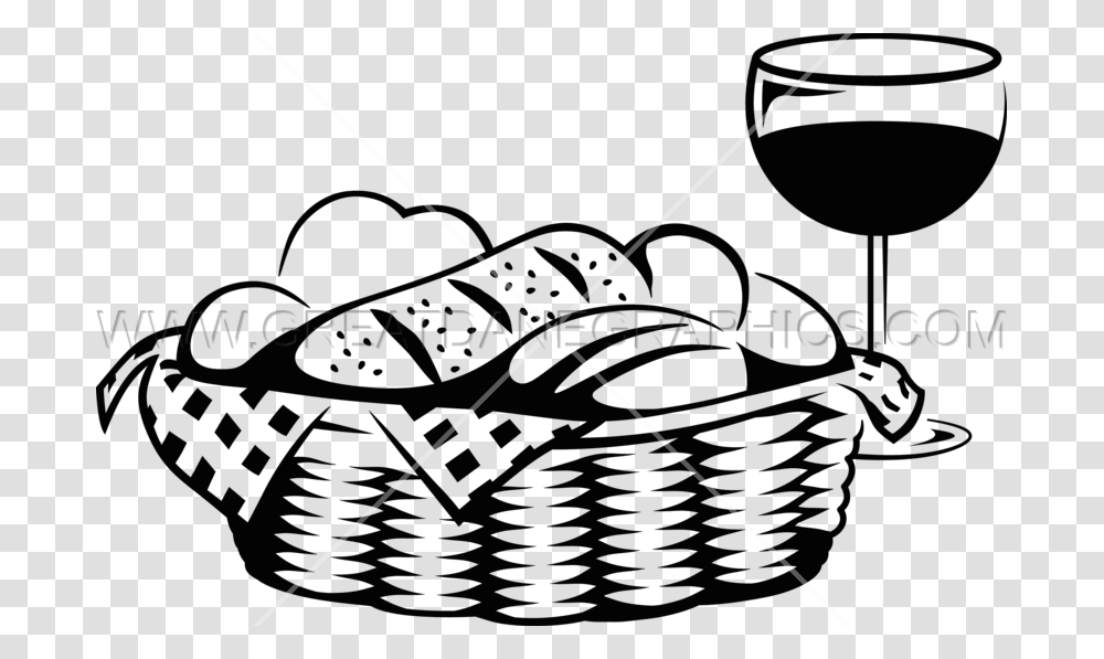 Bread Basket Production Ready Artwork For T Shirt Printing, Coil, Spiral, Grass, Plant Transparent Png