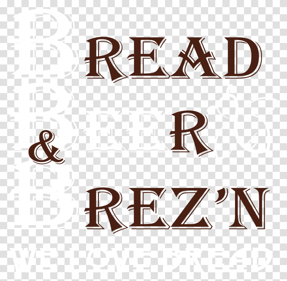 Bread Beer Amp Brez N Calligraphy, Alphabet, Number Transparent Png