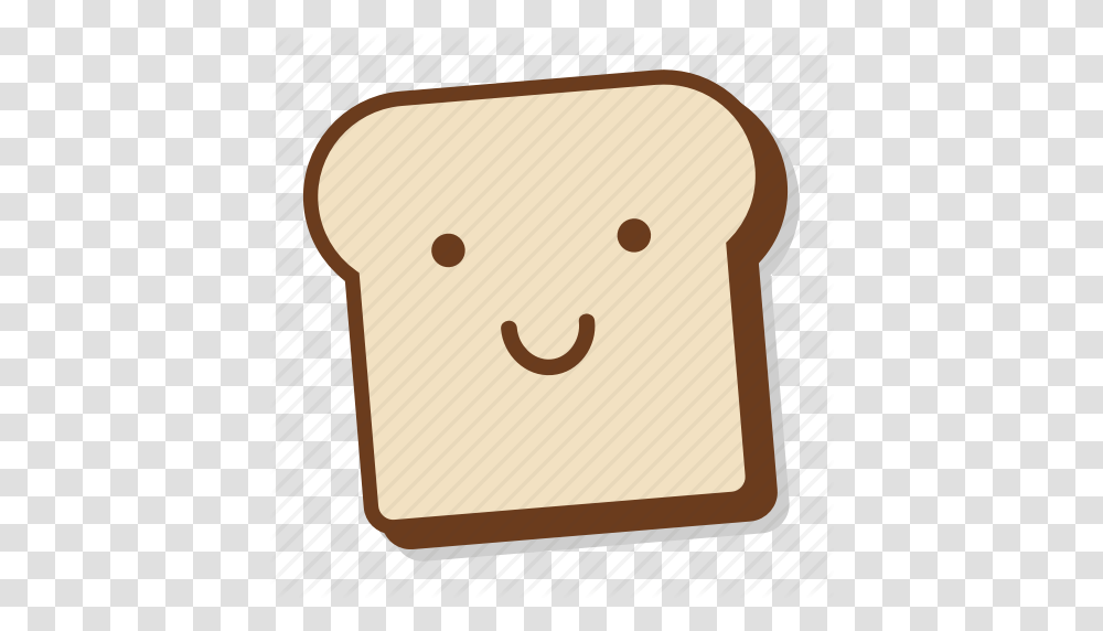 Bread Breakfast Emoji Happy Slice Smile Toast Icon, Food, French Toast, Sweets, Confectionery Transparent Png