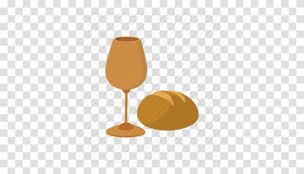 Bread Cartoon Christianity Communion Easter Religion Wine Icon, Glass, Goblet, Lamp, Wine Glass Transparent Png