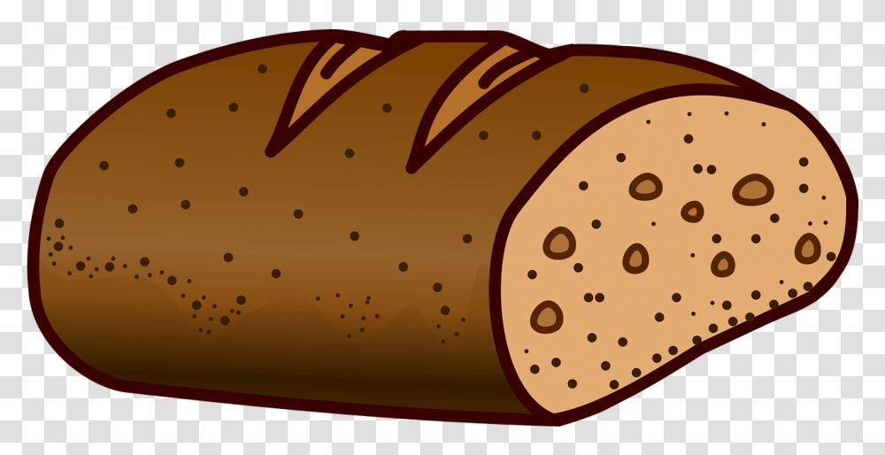 Bread Clipart Black And White, Food, Bread Loaf, French Loaf, Jacuzzi Transparent Png