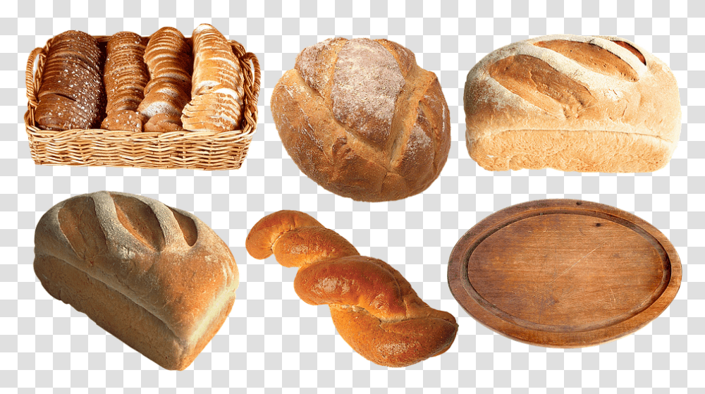 Bread Loaf Baguette Muffin Baking Breadbasket Loaves, Food, Bun, French Loaf Transparent Png