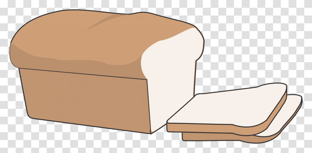 Bread Slice Cartoon 5 Image White Bread Clipart, Furniture, Cardboard, Carton, Box Transparent Png