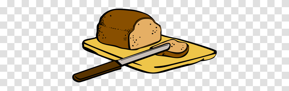 Bread With Knife On Cutting Board, Food, Baseball Cap, Bakery, Sweets Transparent Png