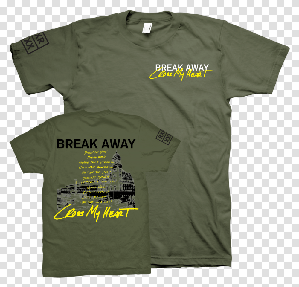 Break Away Cross My Heart, Apparel, T-Shirt Transparent Png