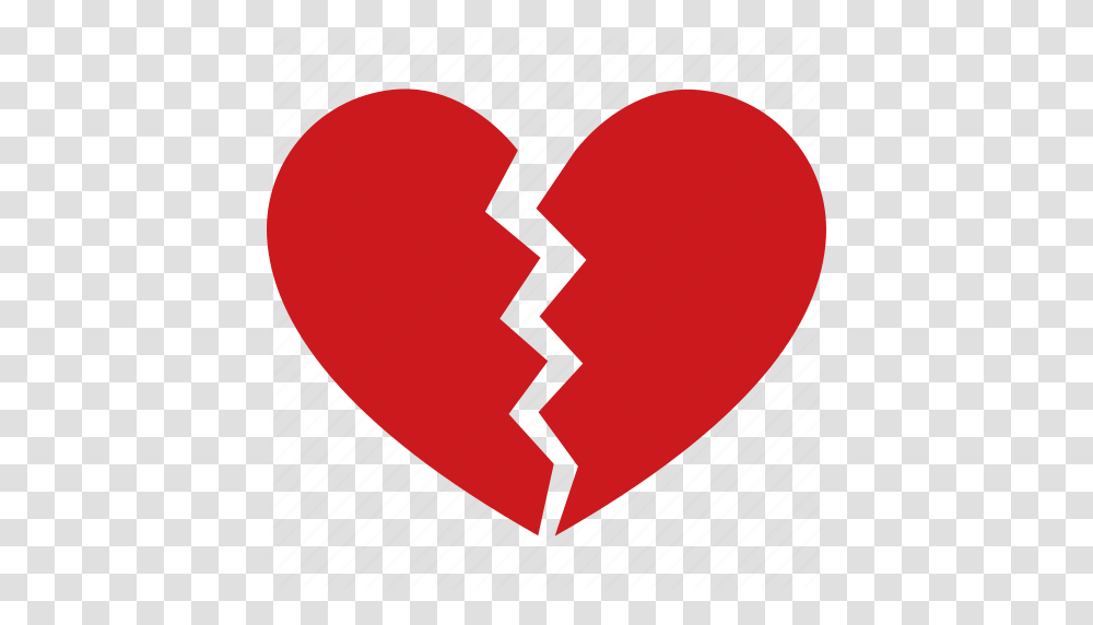 Break Breakup Broken Divorce Heart Heartbreak Separation Icon, Hand Transparent Png
