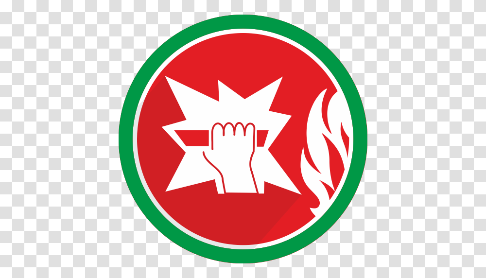 Break Danger Fire Glass Icon, Hand, First Aid, Logo Transparent Png