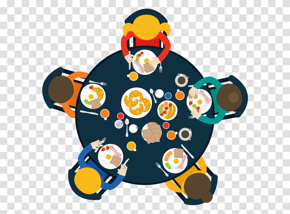 Breakfast Family Lunch Dinner Food Breakfast With Family, Performer, Crowd Transparent Png