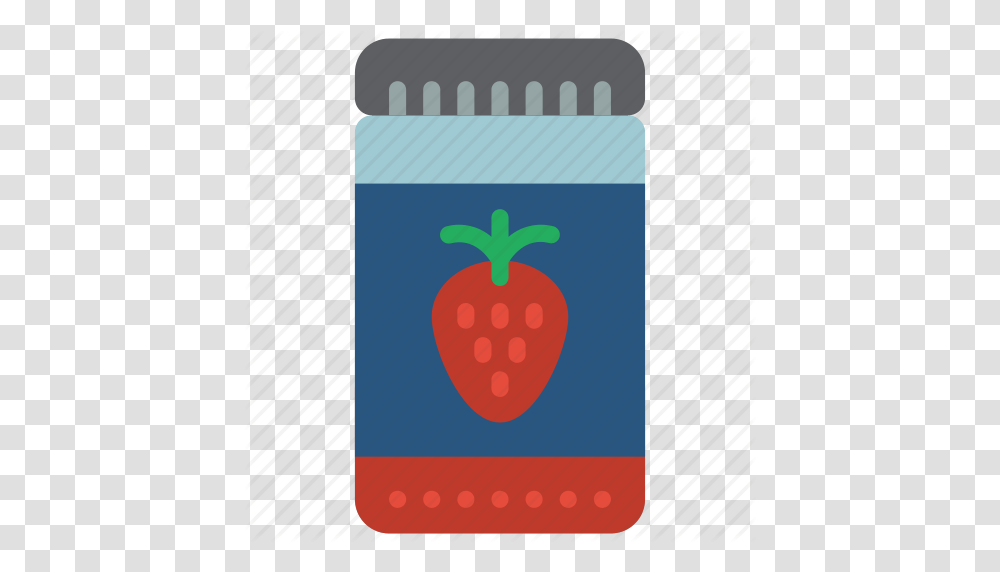 Breakfast Food Jam Jar Kitchen Strawberry Icon, Plant, Fruit Transparent Png