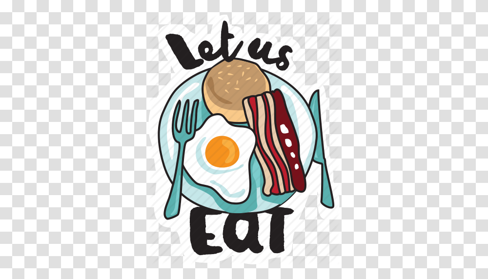 Breakfast Food Meal Menu Networking Restaurant Sticker Icon, Cream, Dessert, Sweets, Fork Transparent Png