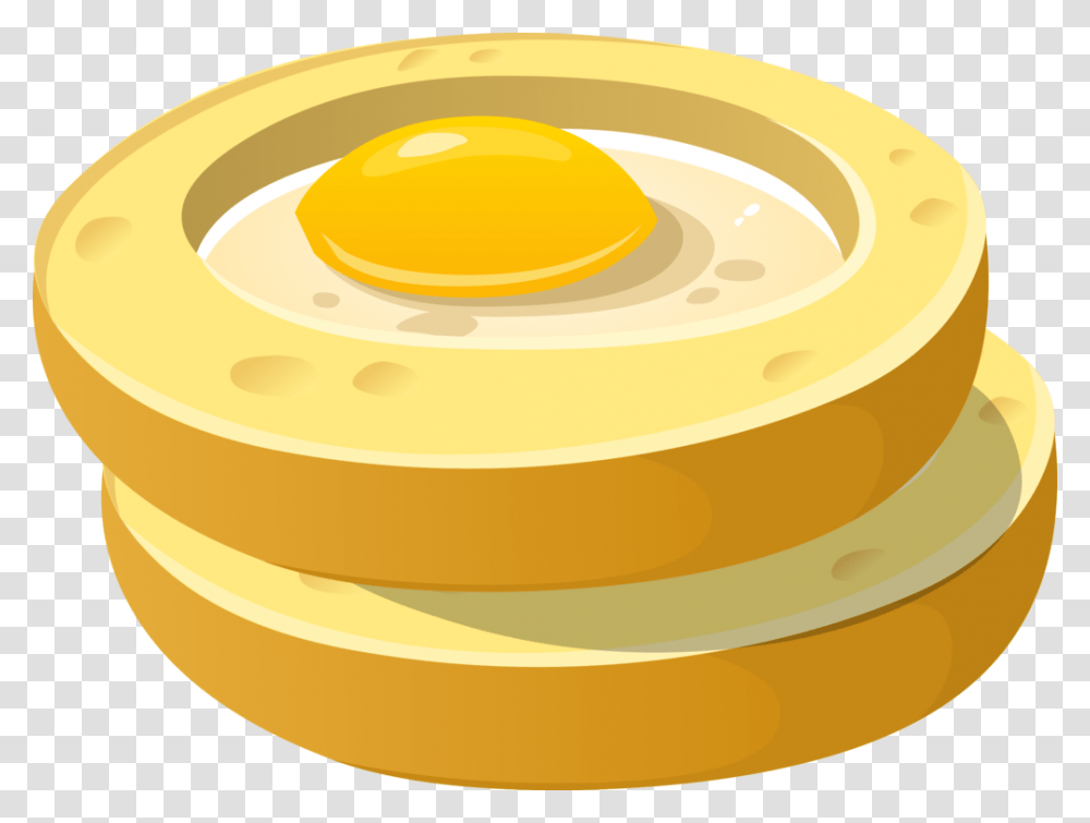 Breakfast Fried Egg Coffee Eggs Benedict English Muffin Free, Food, Tape Transparent Png
