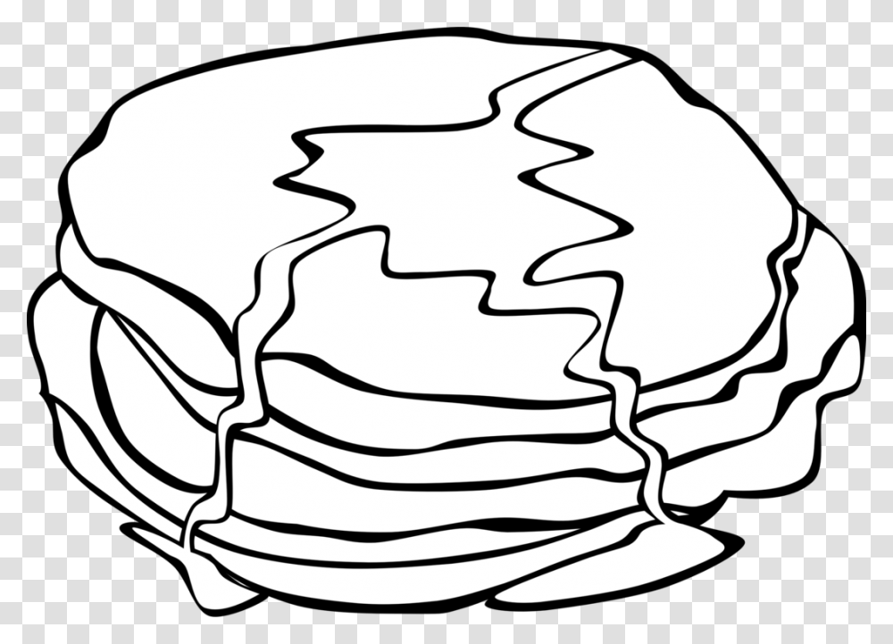 Breakfast Pancake Coloring Book Colouring Pages Fried Egg Free, Hat, Food, Cowboy Hat Transparent Png