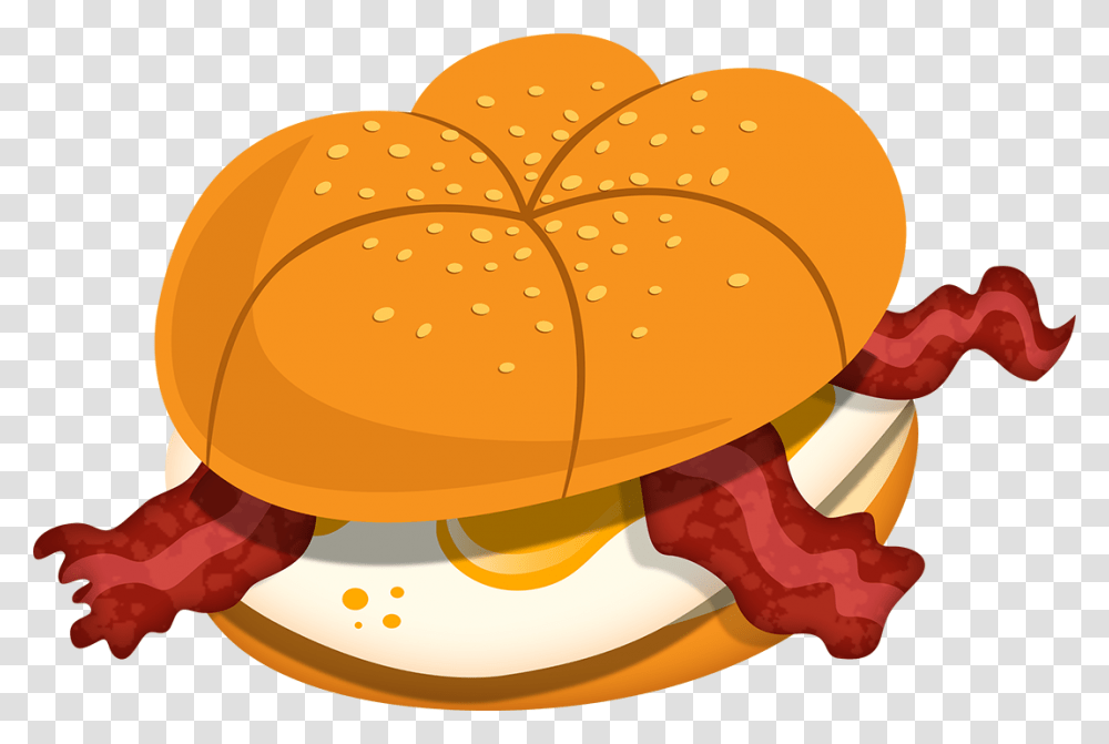 Breakfast Roll Clip Art, Burger, Food, Bun, Bread Transparent Png