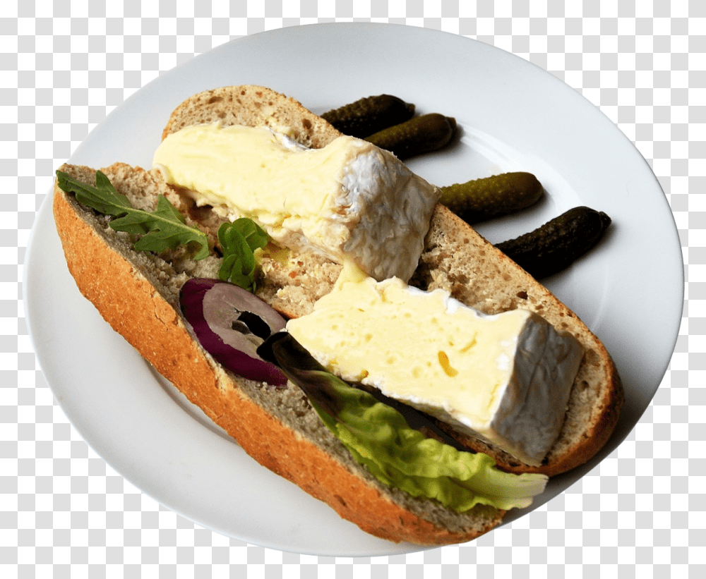 Breakfast Sandwich Image Roti Dan Susu Di Meja Makan, Food, Brie, Burger, Bread Transparent Png