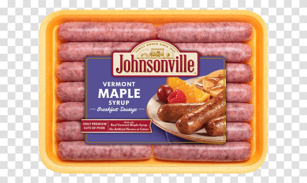 Breakfast Sausage Johnsonville Breakfast Sausage Maple, Pork, Food, Hot Dog, Bacon Transparent Png