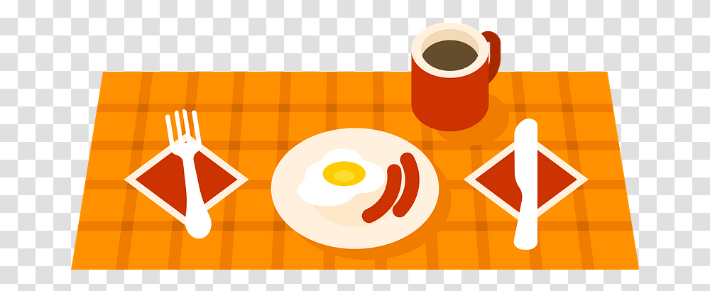 Breakfast Served Clipart Fried Egg, Food, Label, Text, Cup Transparent Png