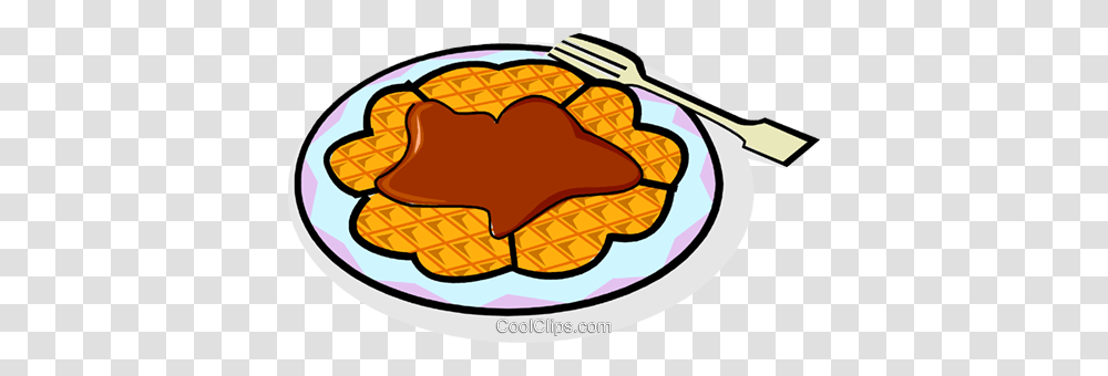 Breakfast Waffle Royalty Free Vector Clip Art Illustration, Food, Meal, Dish, Toast Transparent Png
