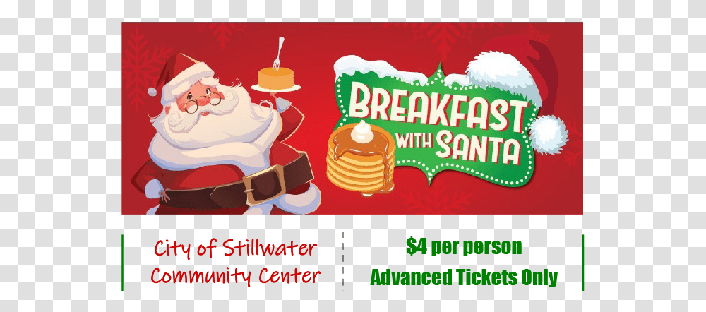Breakfast With Santa, Food, Advertisement, Poster Transparent Png