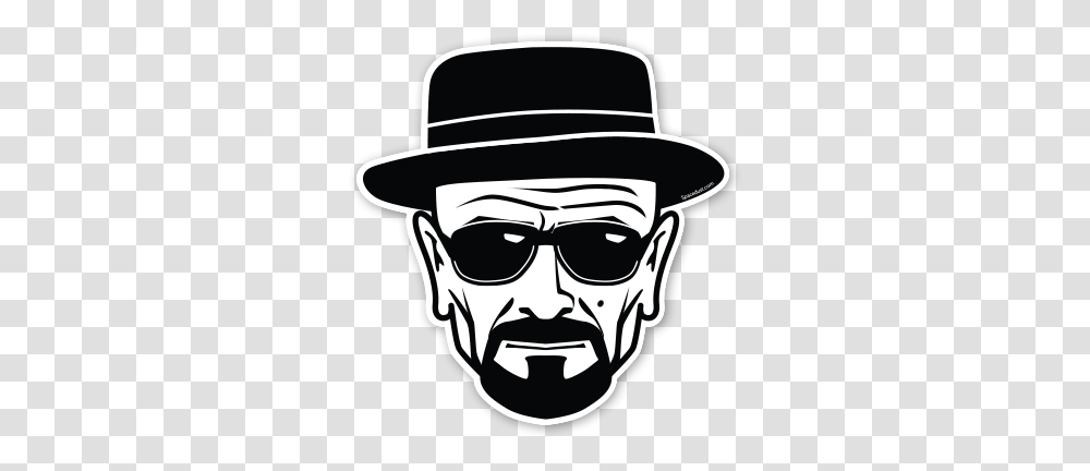 Breaking Bad Heisenberg Walter White Illustrated, Sunglasses, Accessories, Accessory, Face Transparent Png