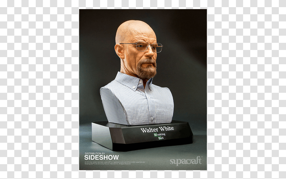 Breaking Bad Walter White Bust, Person, Human, Face, Performer Transparent Png