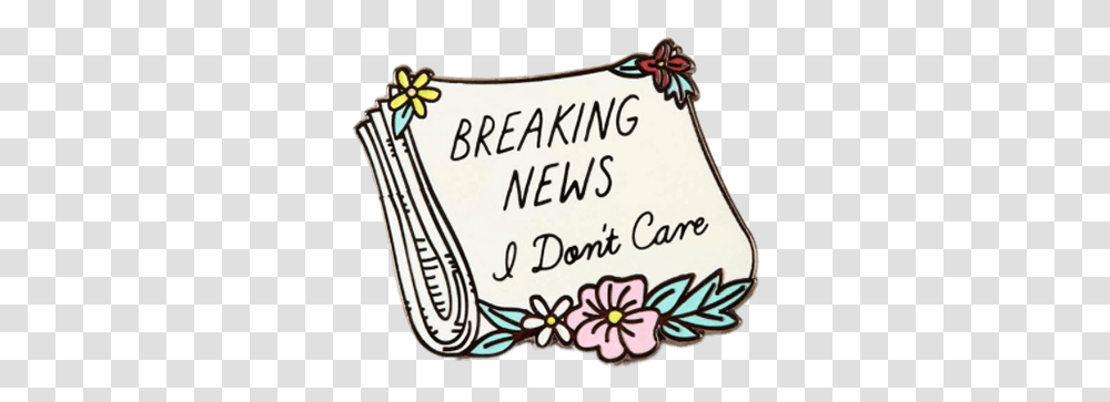 Breaking News Pin Badge Discworldcom Clip Art, Text, Label, Icing, Cream Transparent Png