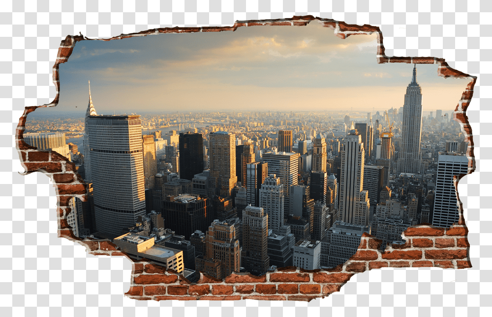 Breaking Wall New York City Skyline View From Empire State Building 86th Floor, Landscape, Outdoors, Nature, Scenery Transparent Png
