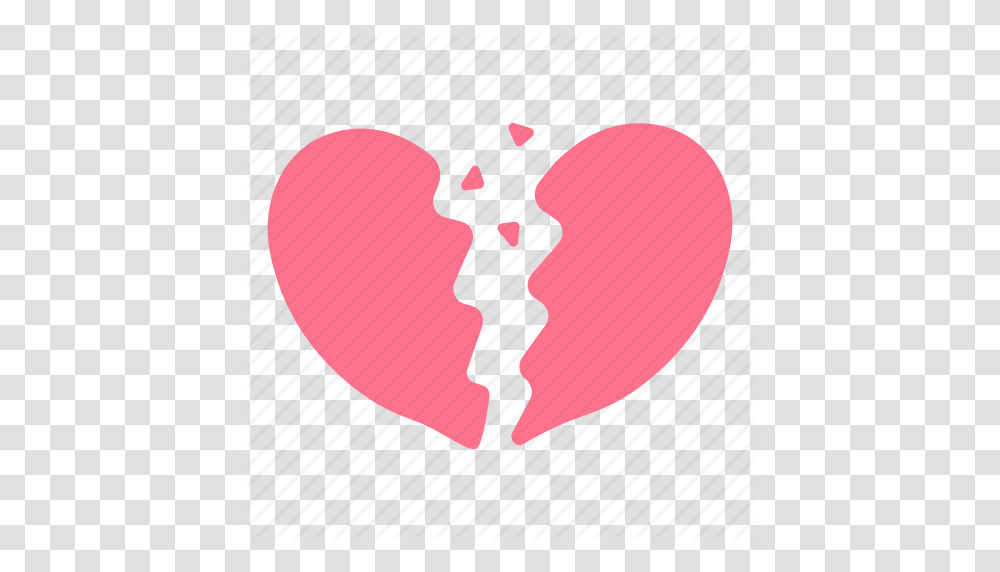 Breakup Broken Heart Divorce Heartbreak Pain Sad Valentine Icon, Sweets, Food, Confectionery, Cushion Transparent Png