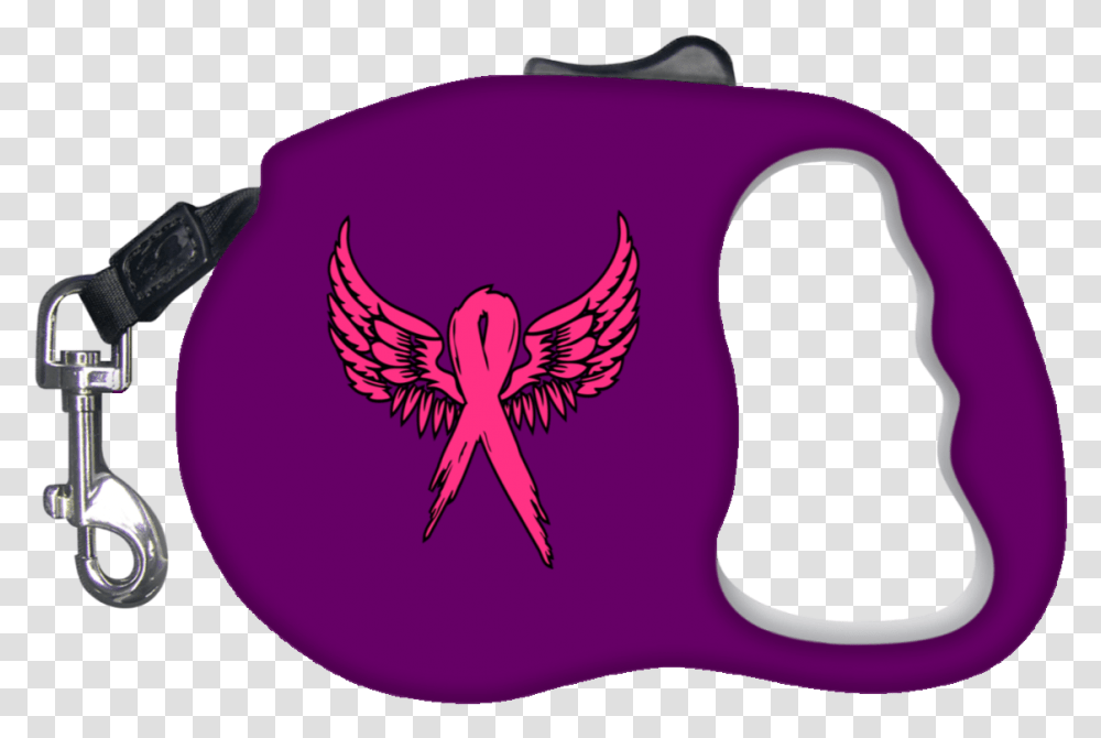 Breast Cancer Awareness Angel Wings Retractable Dog, Apparel, Flag Transparent Png