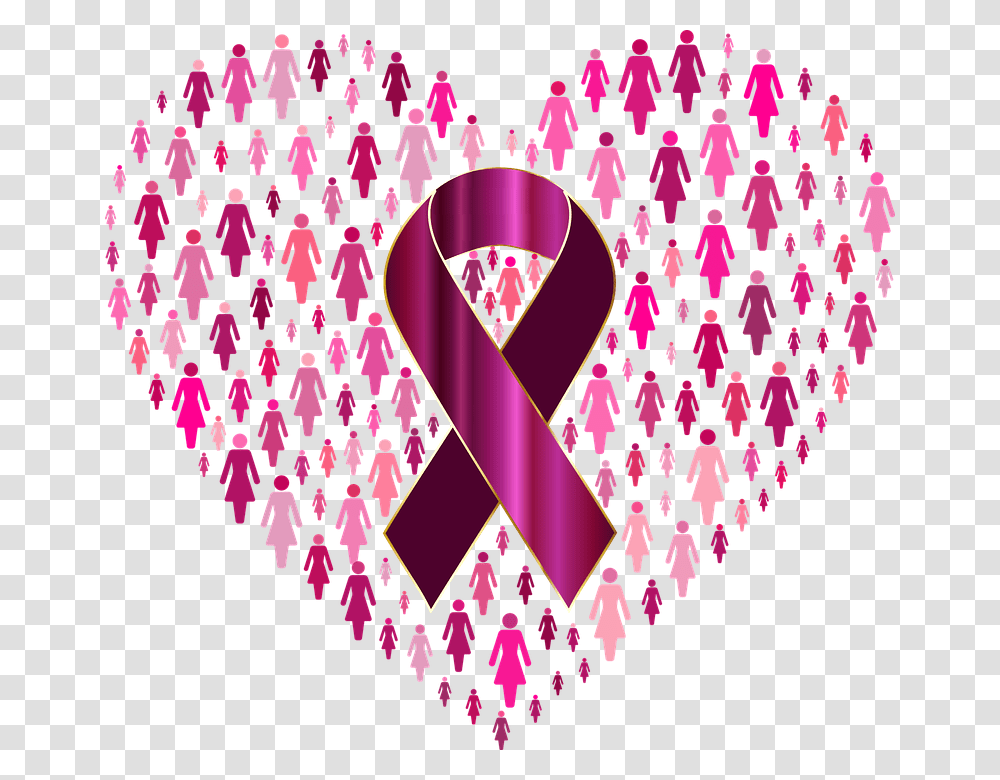 Breast Cancer Awareness Female Ribbon Feminine Breast Cancer Awareness, Chandelier, Lamp, Purple, Alphabet Transparent Png