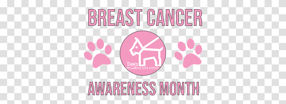 Breast Cancer Awareness Month Gif Paw, Text, Symbol, Label, Advertisement Transparent Png