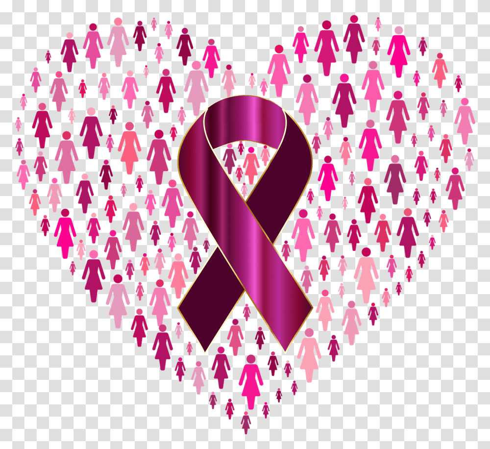 Breast Cancer Awareness Month October 2020 Pink Tablecloths Pink Heart Breast Cancer, Purple, Alphabet, Text, Chandelier Transparent Png