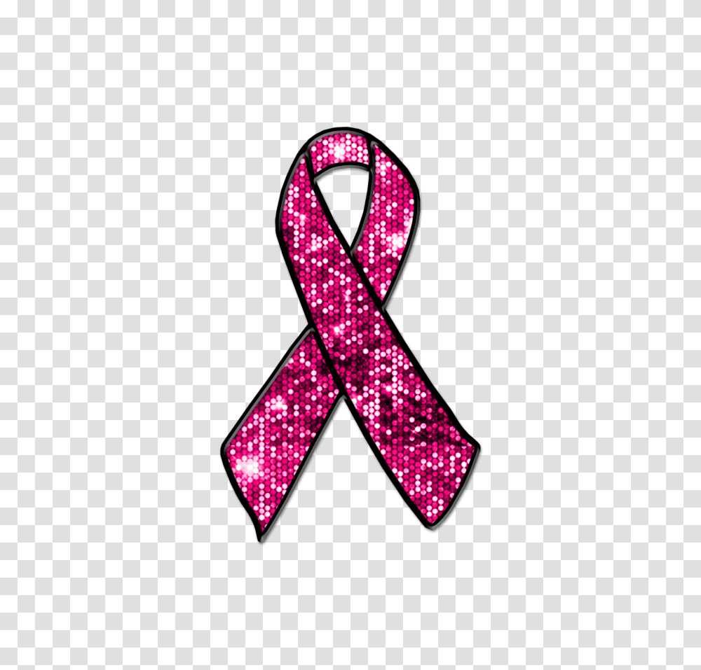 Breast Cancer Glitter Ribbon, Tie, Accessories, Accessory, Sash Transparent Png