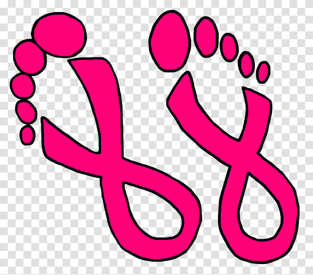 Breast Cancer Ribbon Feet, Alphabet, Scissors, Blade Transparent Png