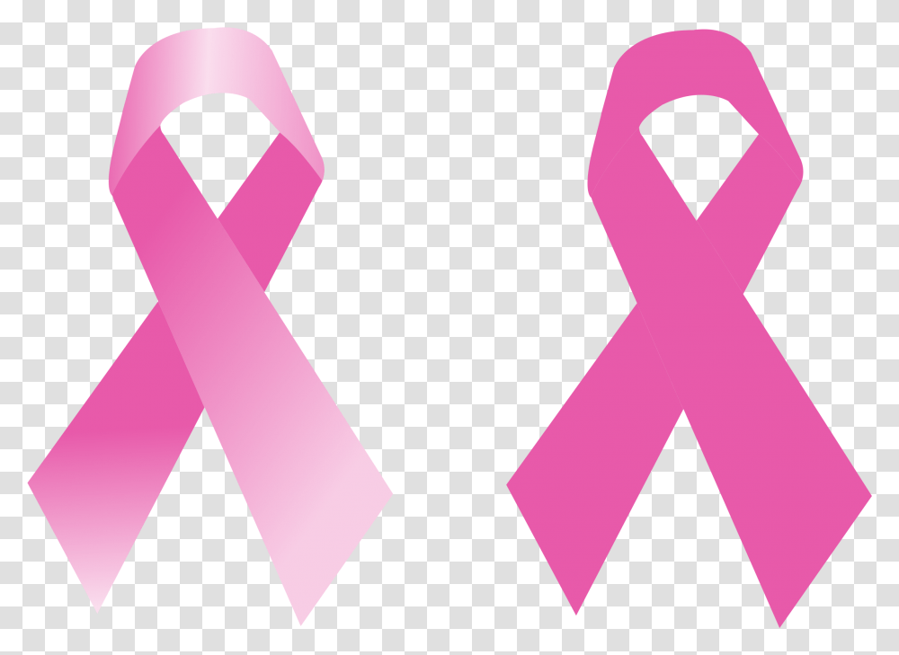Breast Cancer Ribbon Logo Hot Pink Cancer Ribbon, Alphabet, Text, Label, Tie Transparent Png