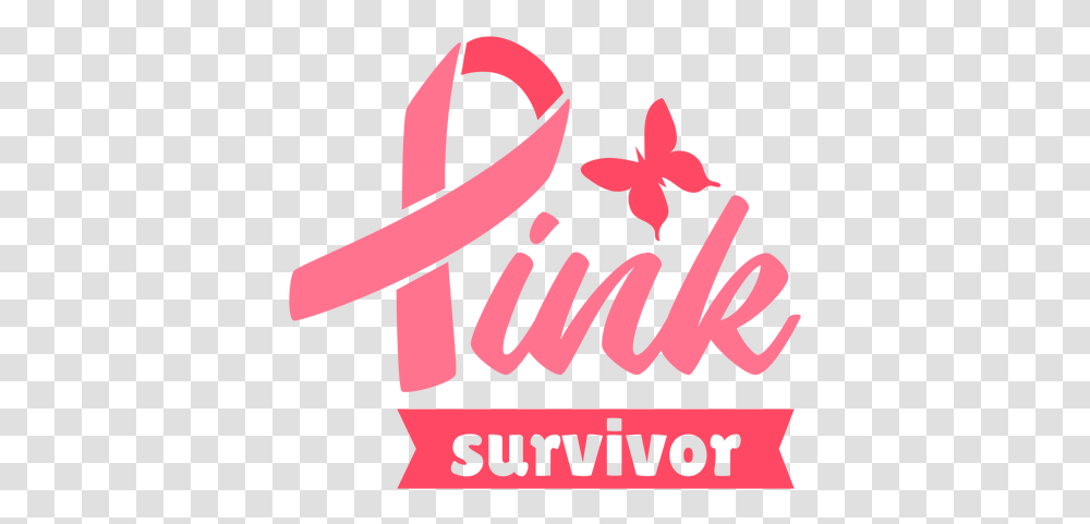 Breast Cancer Survivor Ribbon & Svg Vector Breast Cancer Ribbons Survivor, Label, Text, Alphabet, Logo Transparent Png