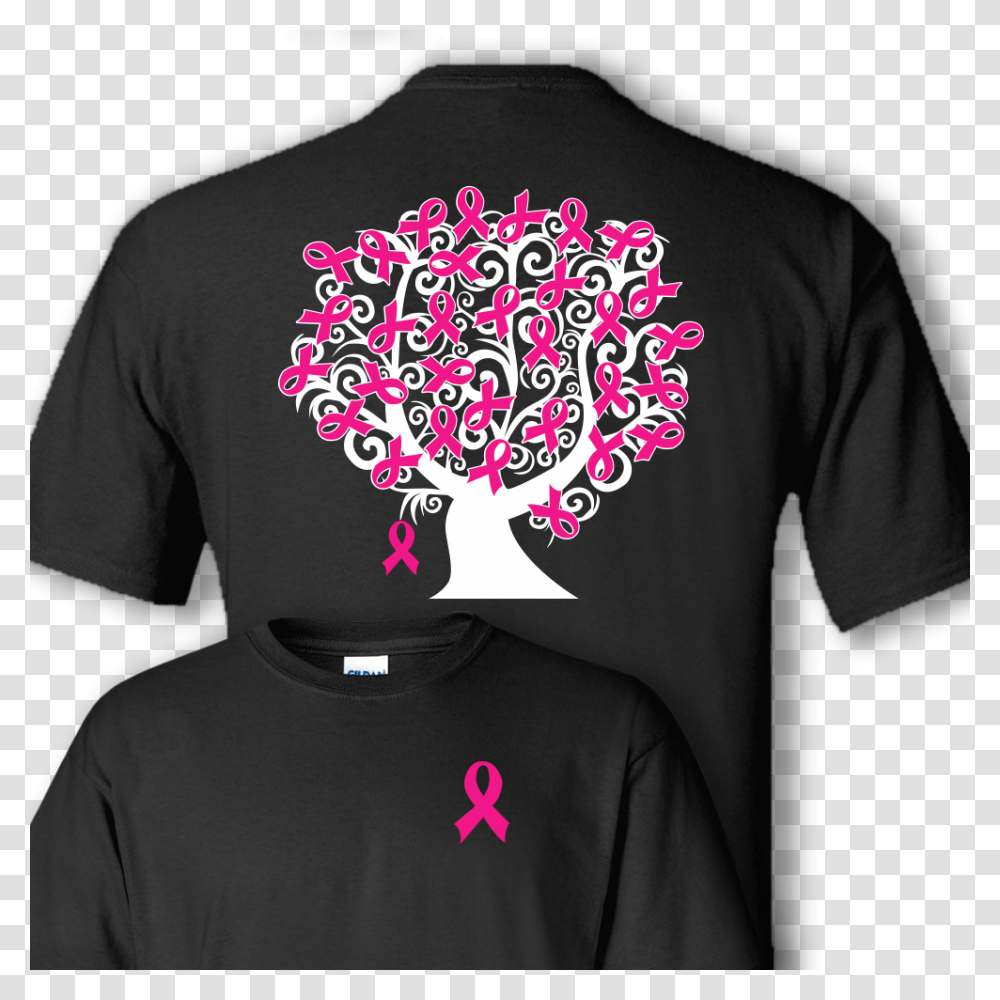 Breast Cancer Tree Shirt, Apparel, Sleeve, T-Shirt Transparent Png