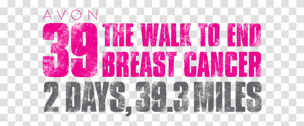 Breast Cancer Walk Avon, Word, Alphabet Transparent Png